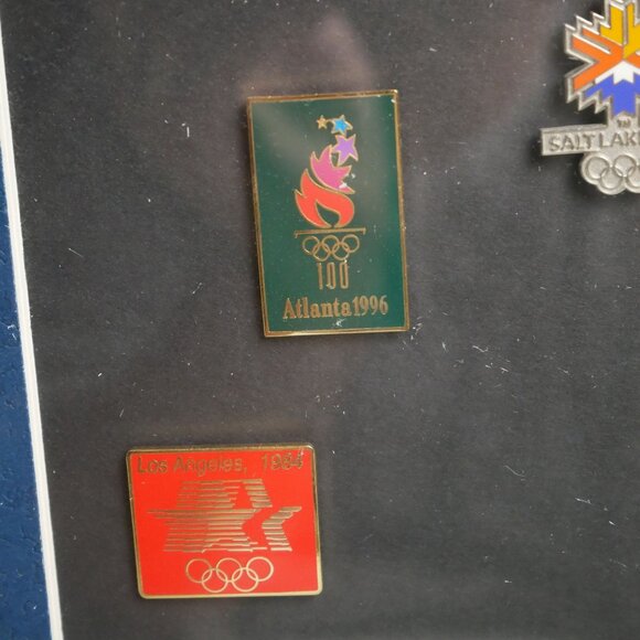 Framed Limited Edition Olympic Games of the USA Pin Set Aminco 2001 #467 of 2002 - Picture 8 of 10